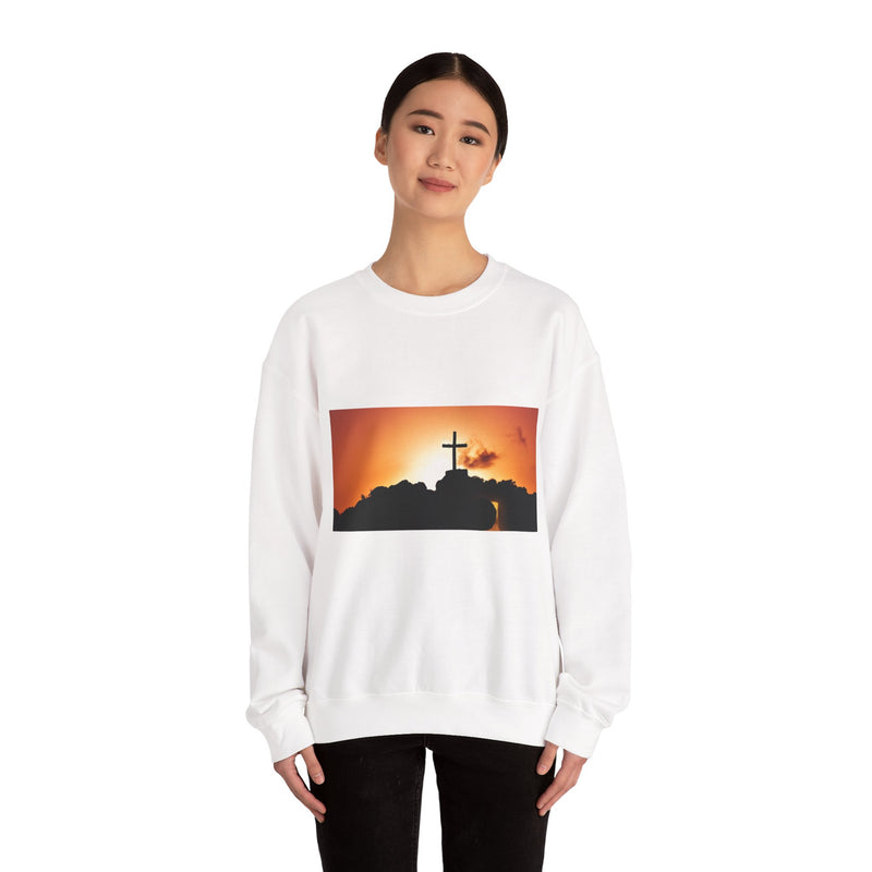 Sunrise Cross Sweatshirt – Christian Faith Pullover