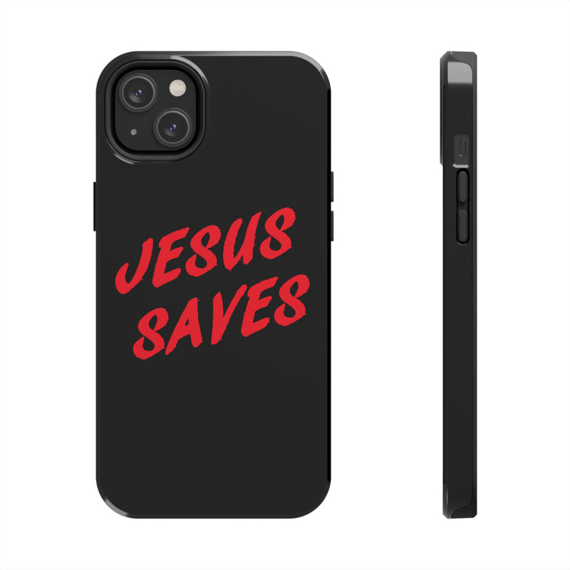 Jesus Saves Tough Phone Case - Christian Phone Cover for Protection, Faith-Based Gift, Inspirational Case, Customizable Design, [...]