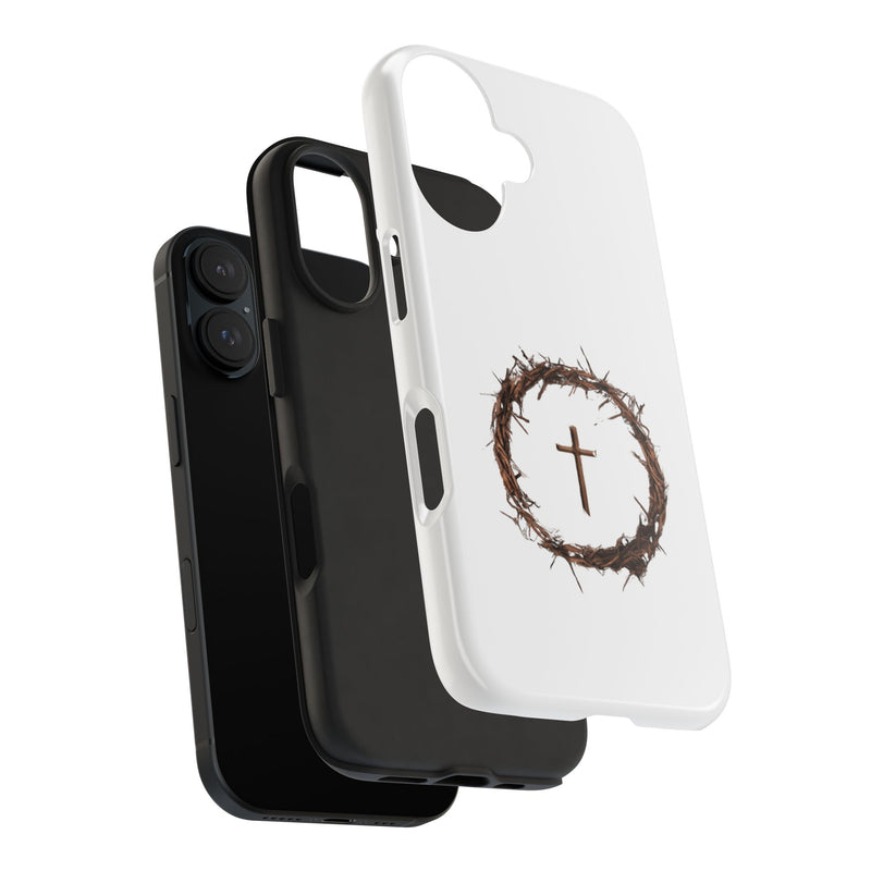 Crown of Thorns Cross Phone Case – Faith and Protection Combined