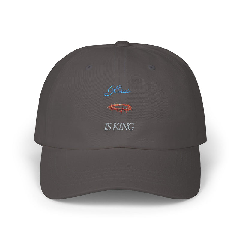 Classic Dad Cap - Jesus is King, Casual Hat, Religious Gift, Unisex Style, Everyday Wear, Faith-Based Accessory