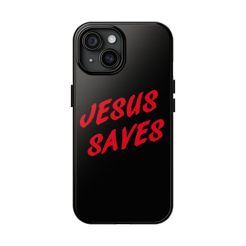 Jesus Saves Tough Phone Case - Christian Phone Cover for Protection, Faith-Based Gift, Inspirational Case, Customizable Design, [...]