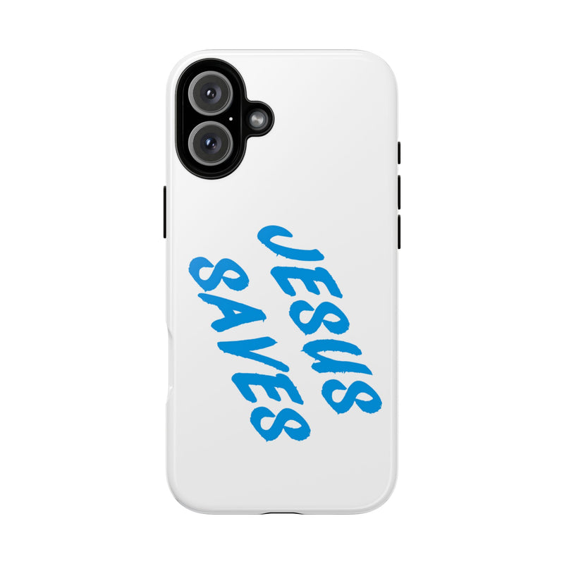 Jesus Saves Phone Case – Bold Faith, Modern Protection