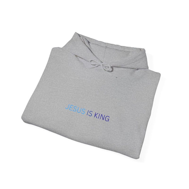 Jesus Is King Hoodie – Faith Pullover with Prayer Design
