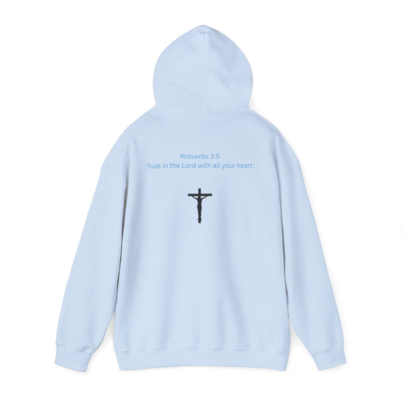 Jesus Is King Hoodie – Christian Faith Pullover with Prayer Artwork