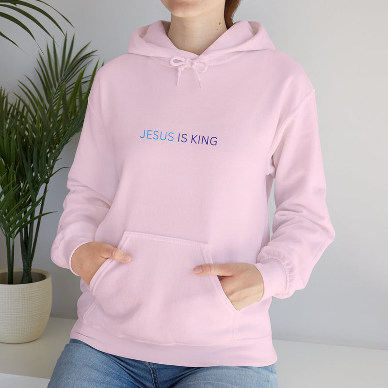 Jesus Is King Hoodie – Faith Pullover with Prayer Design