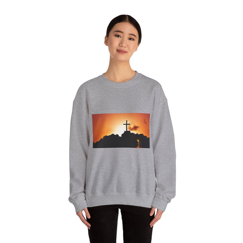 Sunrise Cross Sweatshirt – Christian Faith Pullover
