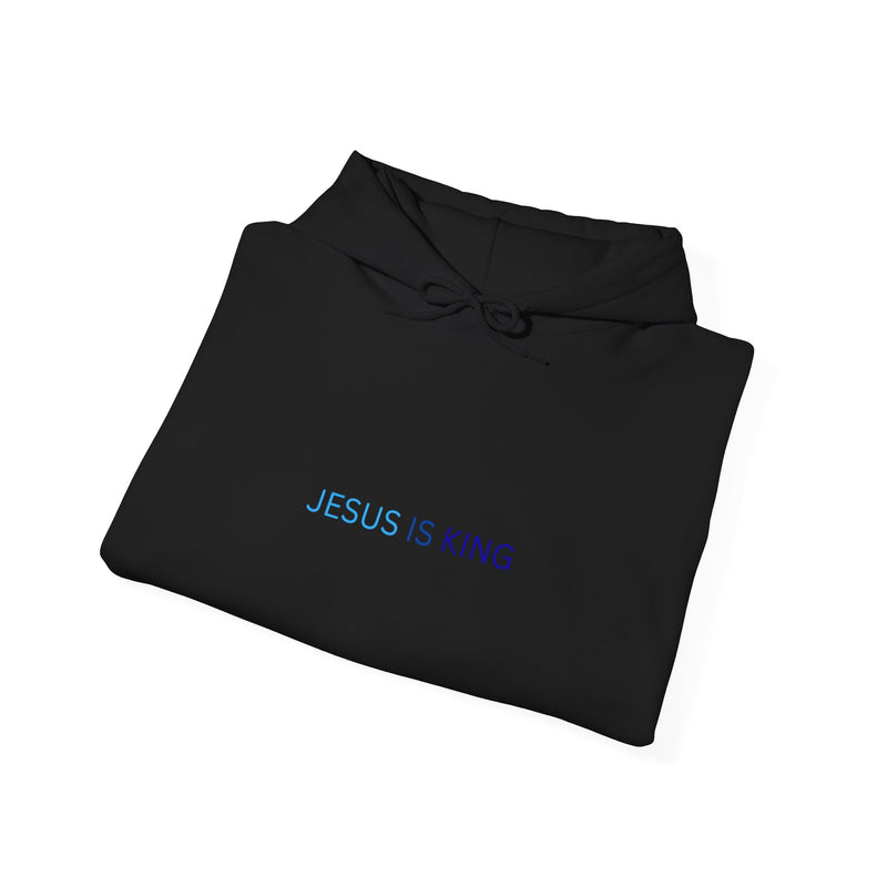 Jesus Is King Hoodie – Faith Pullover with Prayer Design