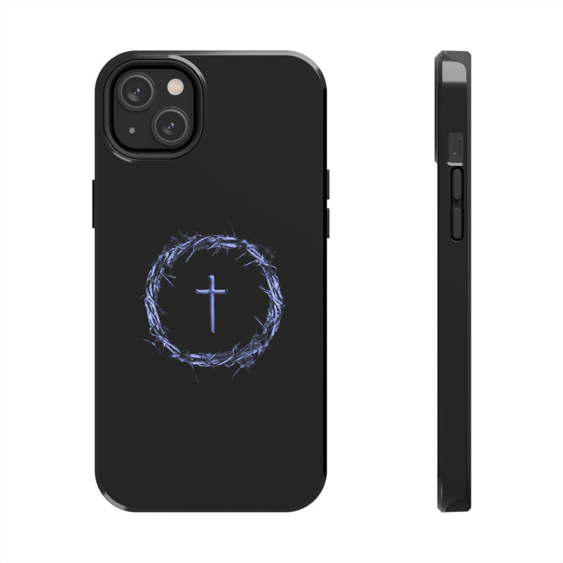 Crown of Thorns Cross Phone Case – Faith in Every Detail