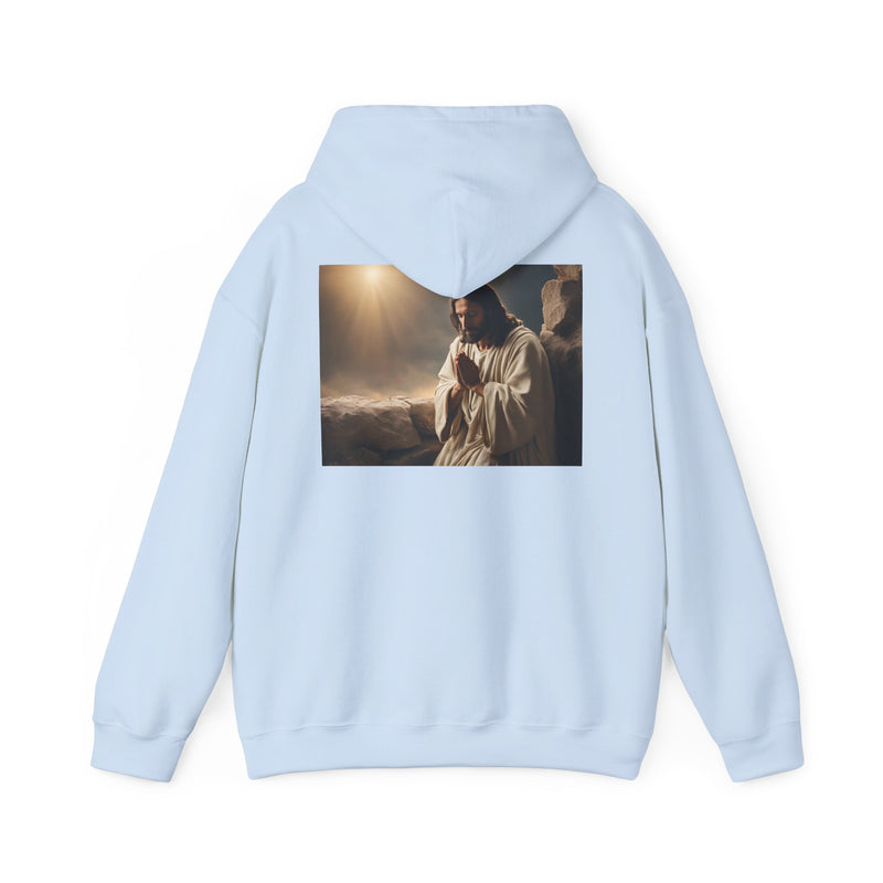 Jesus Is King Hoodie – Faith Pullover with Prayer Design