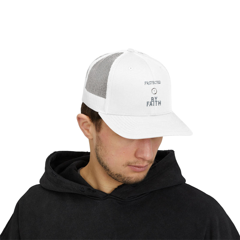 Protected by Faith – Christian Trucker Hat