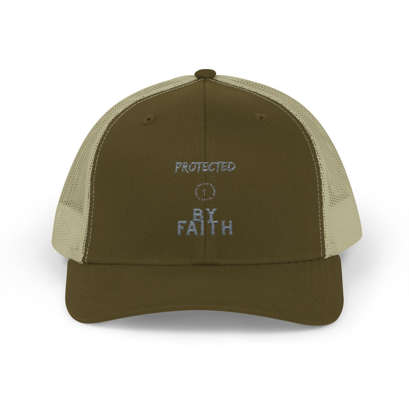 Protected by Faith – Christian Trucker Hat