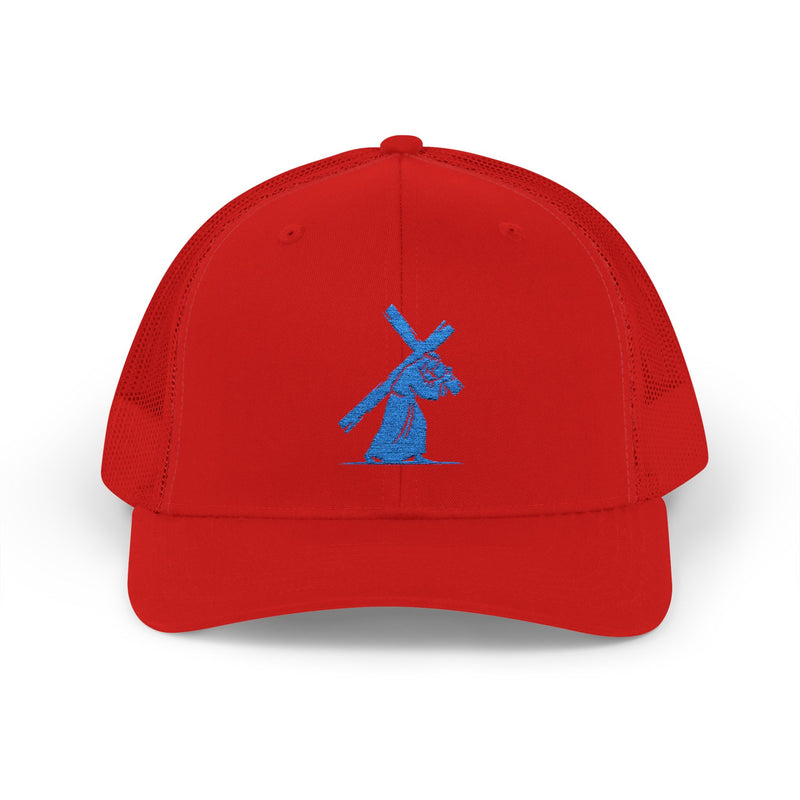 Jesus Carrying the Cross Trucker Hat – Christian Faith Cap