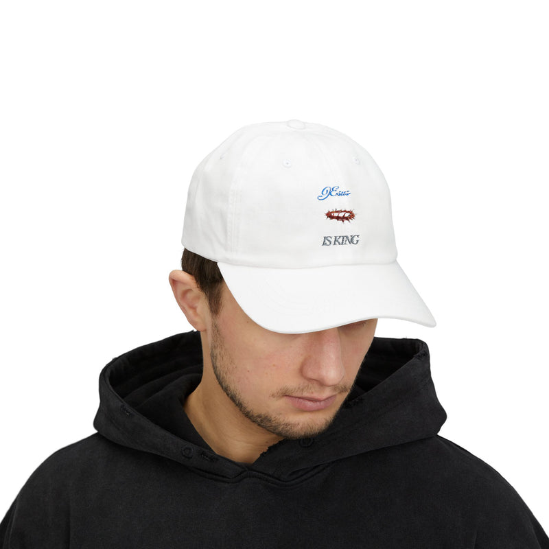 Classic Dad Cap - Jesus is King, Casual Hat, Religious Gift, Unisex Style, Everyday Wear, Faith-Based Accessory