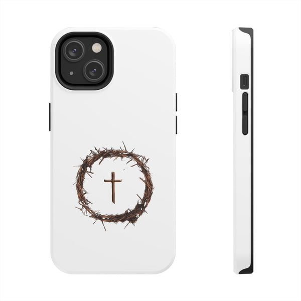 Crown of Thorns Cross Phone Case – Faith and Protection Combined