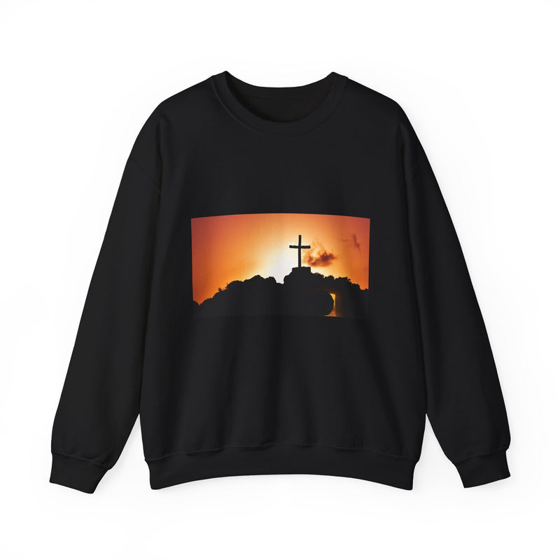 Sunrise Cross Sweatshirt – Christian Faith Pullover