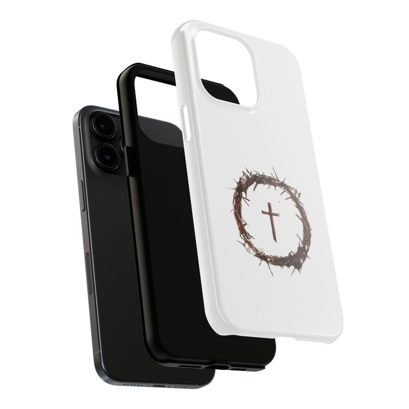Crown of Thorns Cross Phone Case – Faith and Protection Combined