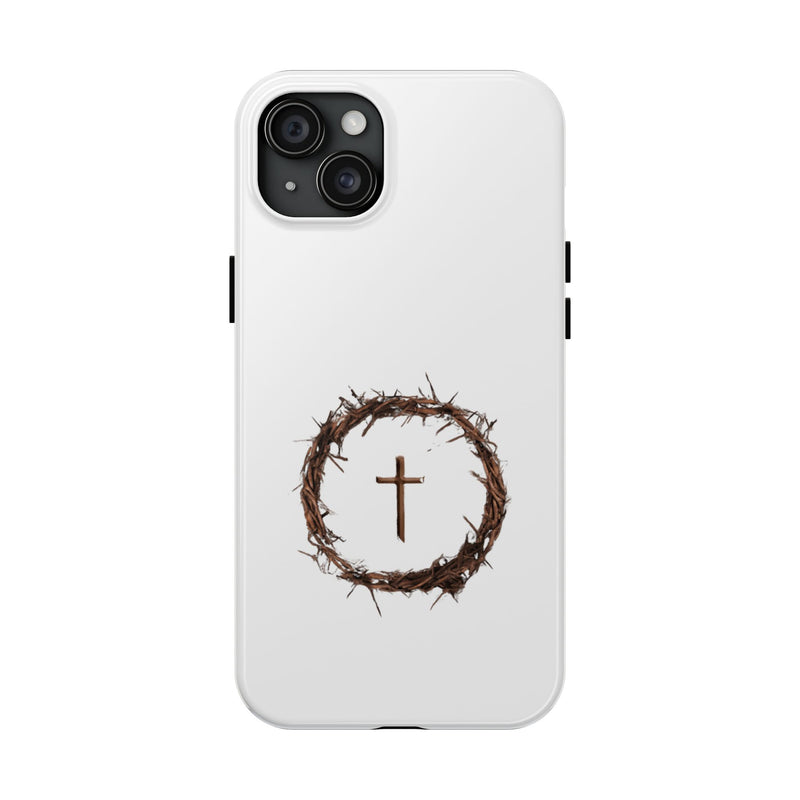 Crown of Thorns Cross Phone Case – Faith and Protection Combined