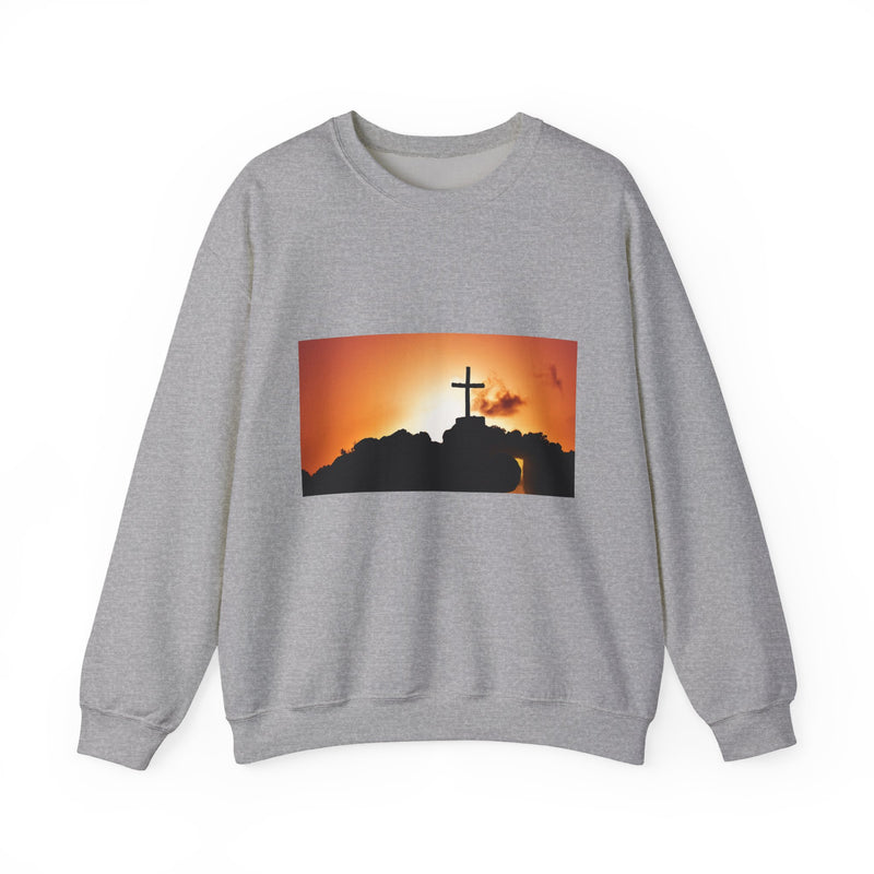 Sunrise Cross Sweatshirt – Christian Faith Pullover