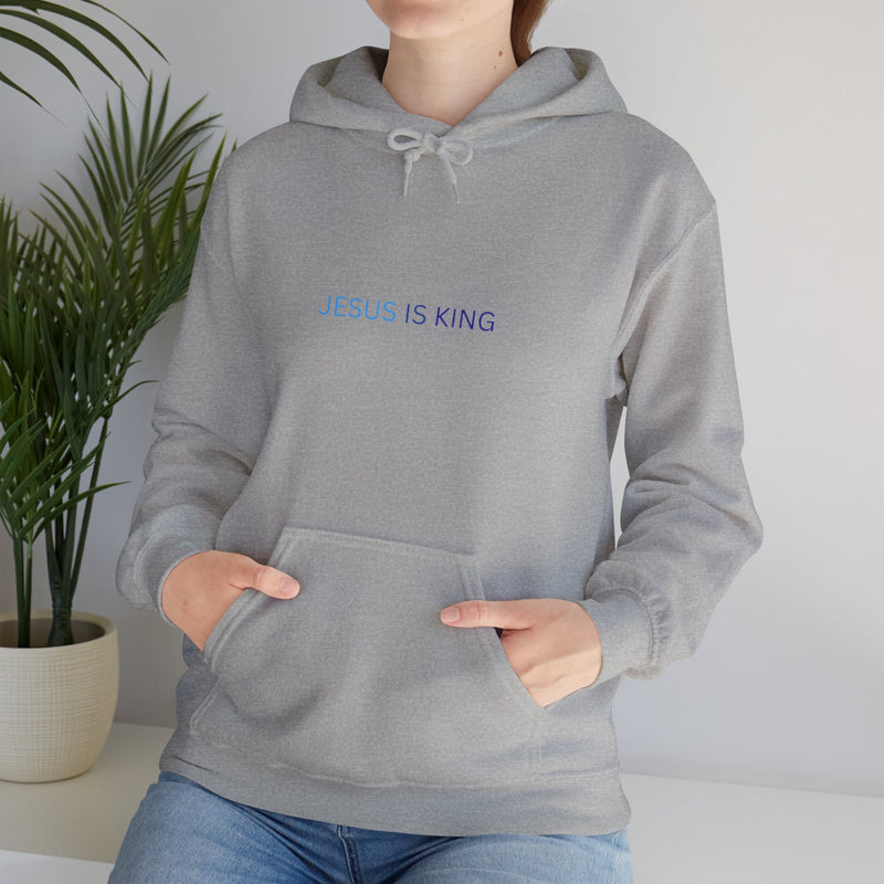 Jesus Is King Hoodie – Faith Pullover with Prayer Design