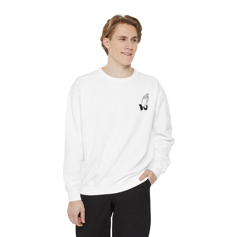 “Faith Over Fear” Praying Hands & Philippians 4:13 Sweatshirt