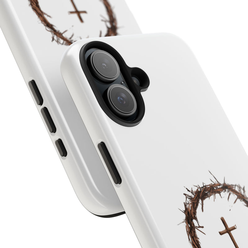 Crown of Thorns Cross Phone Case – Faith and Protection Combined