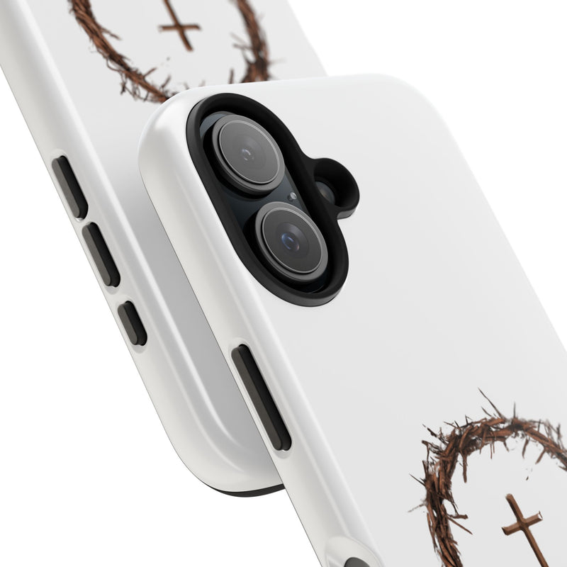 Crown of Thorns Cross Phone Case – Faith and Protection Combined
