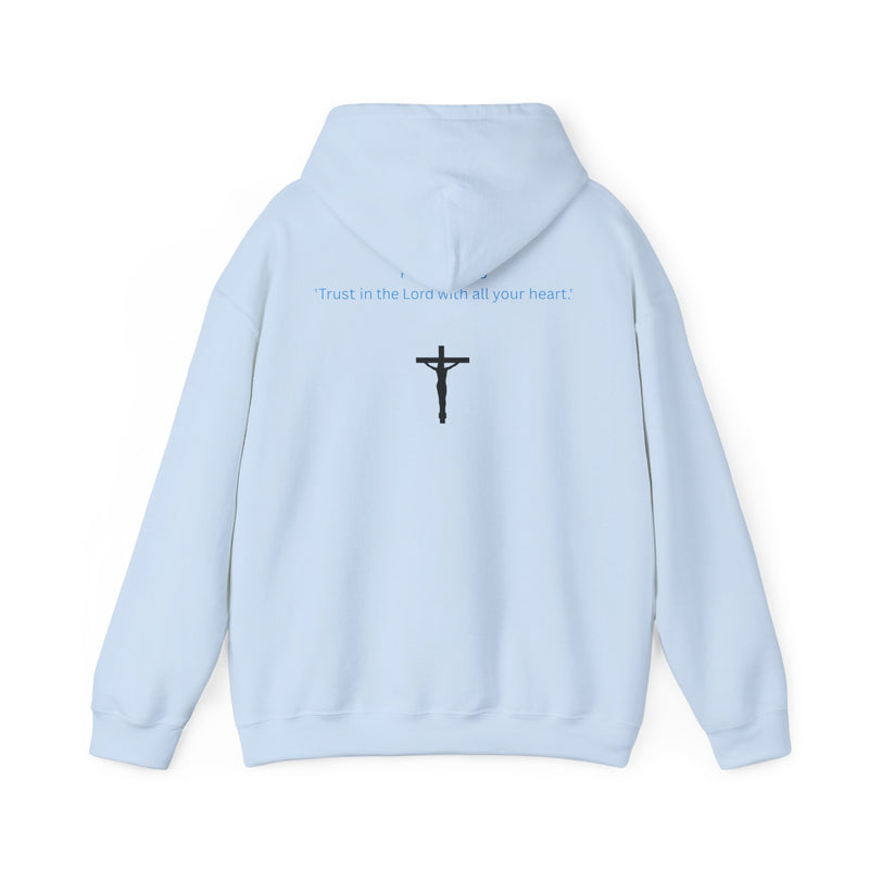 Jesus Is King Hoodie – Christian Faith Pullover with Prayer Artwork