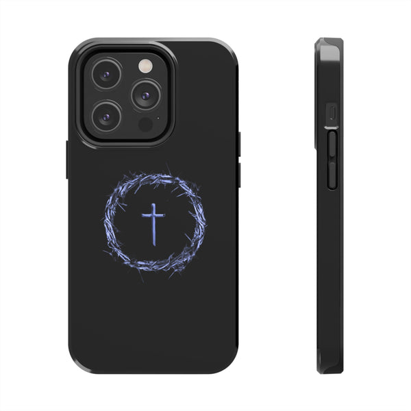 Crown of Thorns Cross Phone Case – Faith in Every Detail