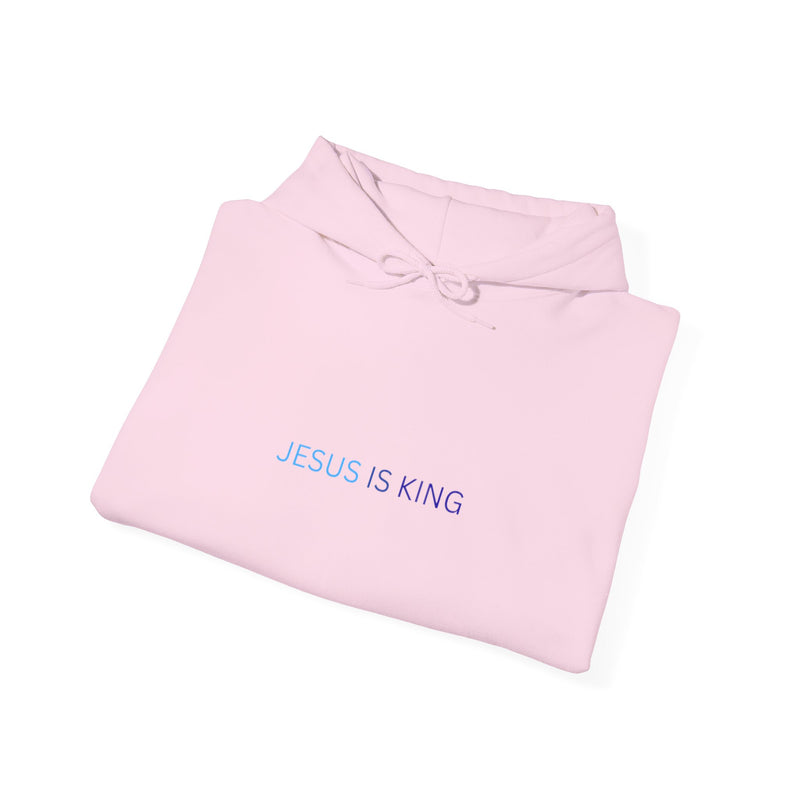 Jesus Is King Hoodie – Faith Pullover with Prayer Design