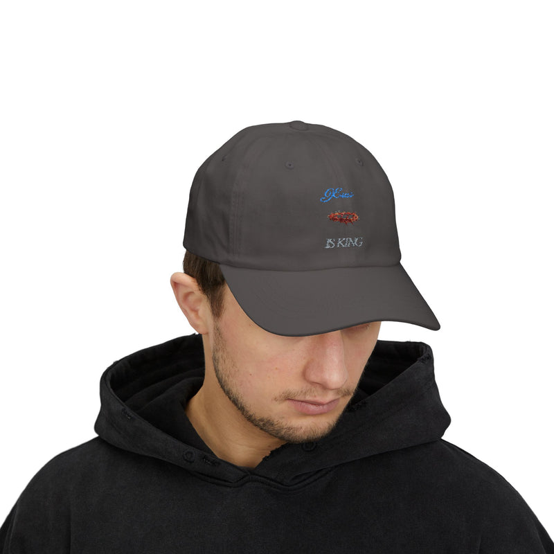 Classic Dad Cap - Jesus is King, Casual Hat, Religious Gift, Unisex Style, Everyday Wear, Faith-Based Accessory