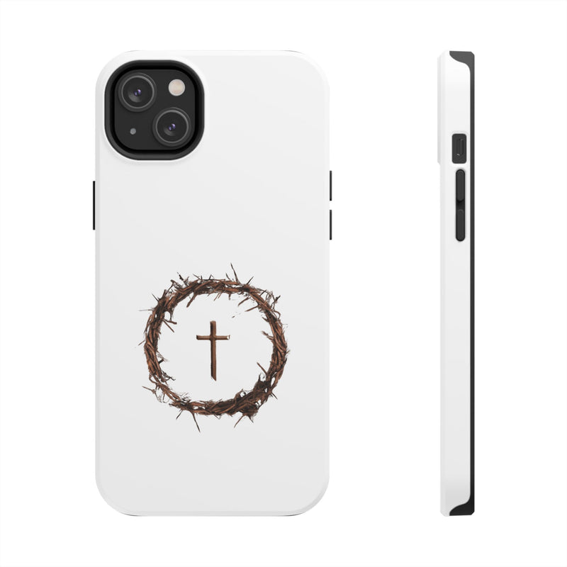 Crown of Thorns Cross Phone Case – Faith and Protection Combined