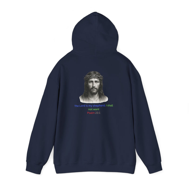 “The Lord Is My Shepherd Sweatshirt – Psalm 23:1 Faith Design”