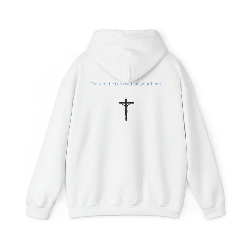 Jesus Is King Hoodie – Christian Faith Pullover with Prayer Artwork