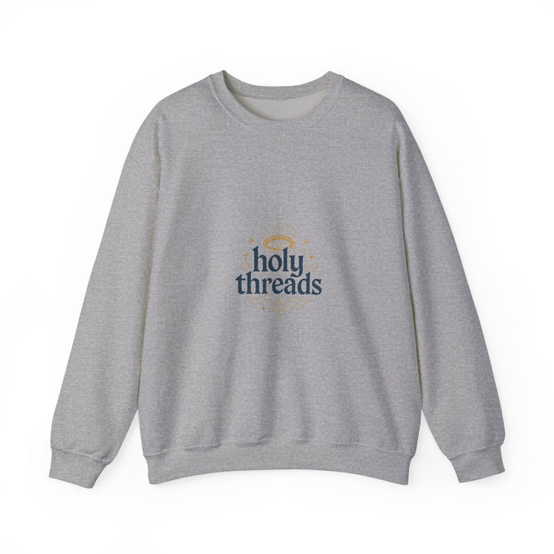 Holy Threads "Jesus Praying" Sweatshirt - Christian Crewneck | Faith-Based Apparel | Religious Streetwear for Believers