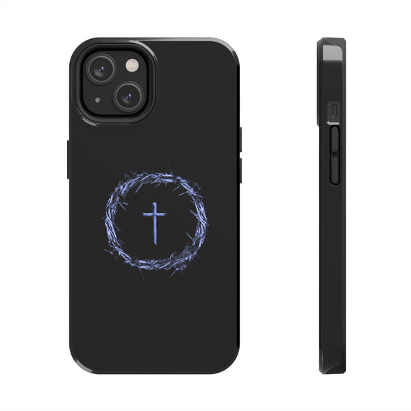Crown of Thorns Cross Phone Case – Faith in Every Detail