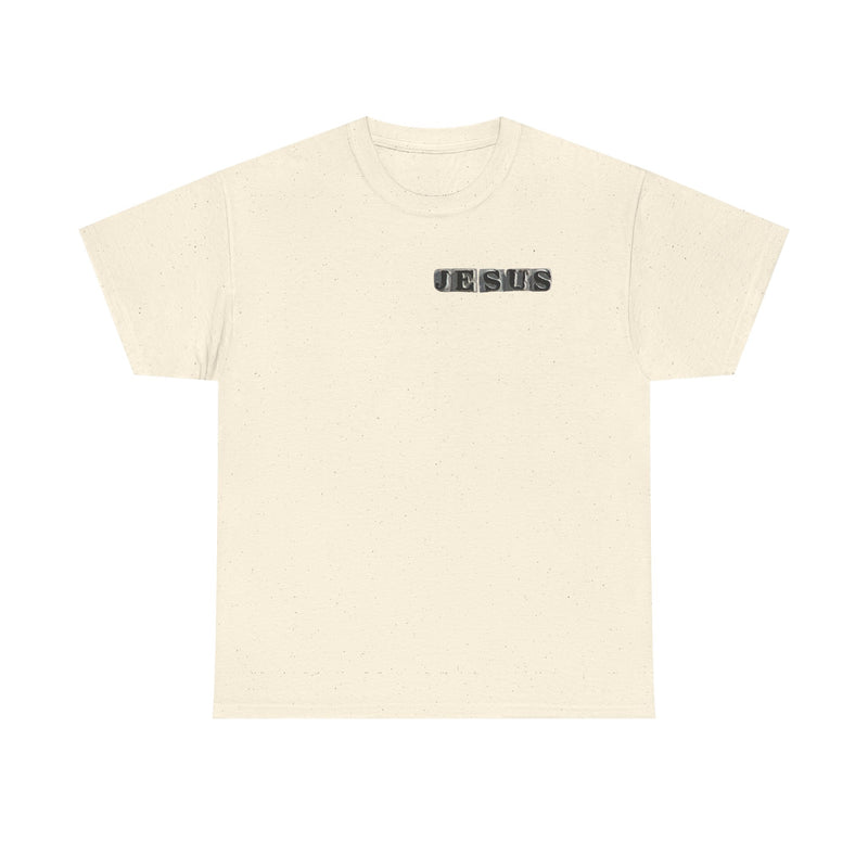 Jesus Graphic T-Shirt - Faith-Inspired Streetwear | Christian Cross Tee with Front & Back Design | Religious Gift for Believers