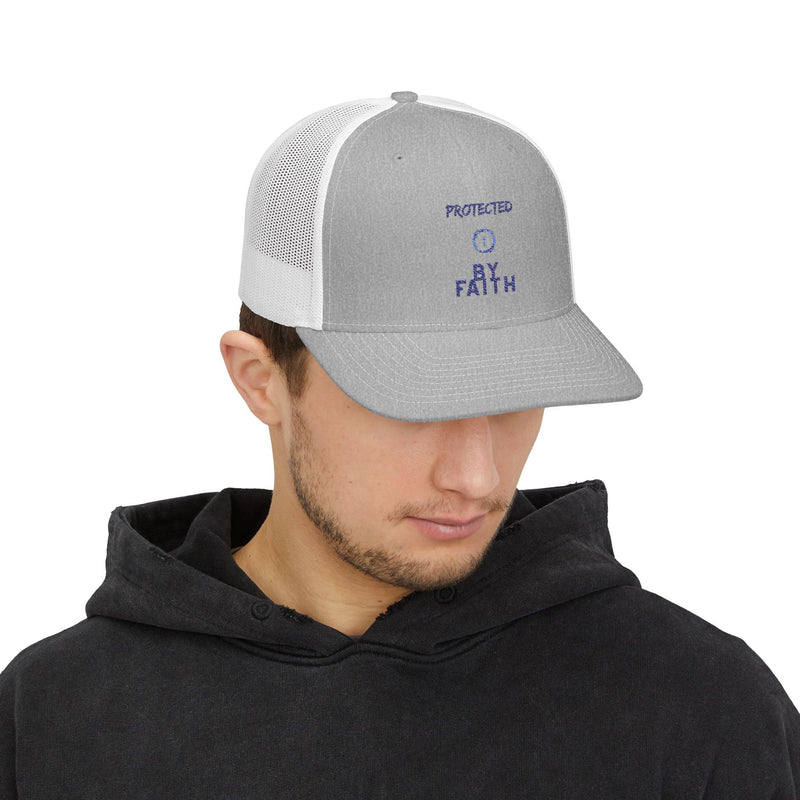 Protected by Faith – Two-Tone Christian Trucker Hat