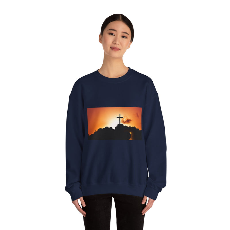 Sunrise Cross Sweatshirt – Christian Faith Pullover