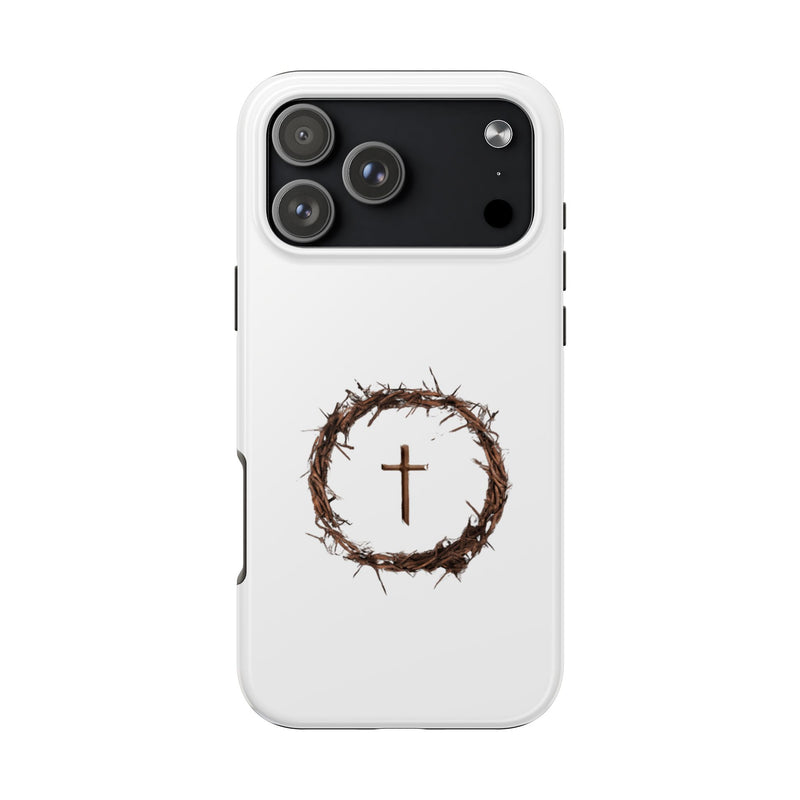 Crown of Thorns Cross Phone Case – Faith and Protection Combined