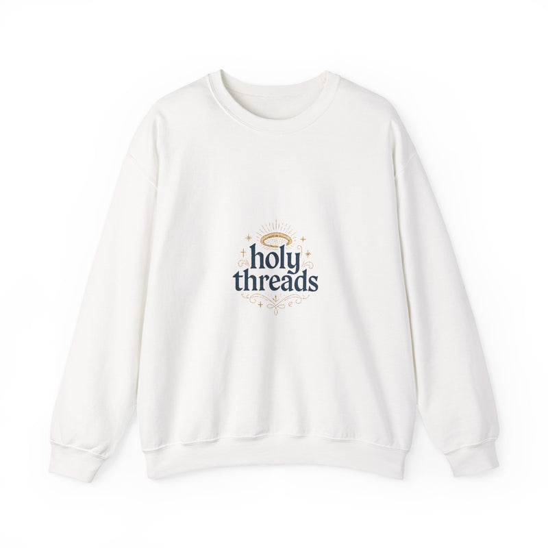 Holy Threads "Jesus Praying" Sweatshirt - Christian Crewneck | Faith-Based Apparel | Religious Streetwear for Believers
