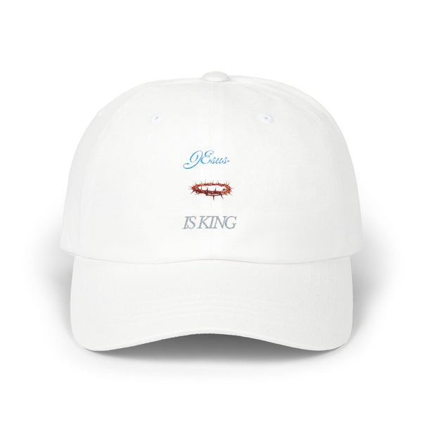 Classic Dad Cap - Jesus is King, Casual Hat, Religious Gift, Unisex Style, Everyday Wear, Faith-Based Accessory