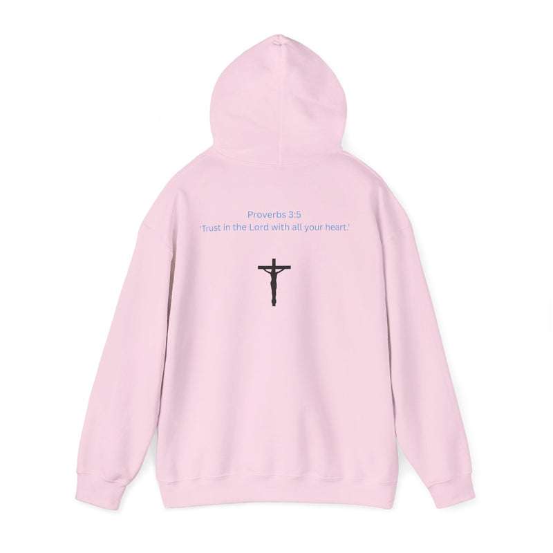 Jesus Is King Hoodie – Christian Faith Pullover with Prayer Artwork