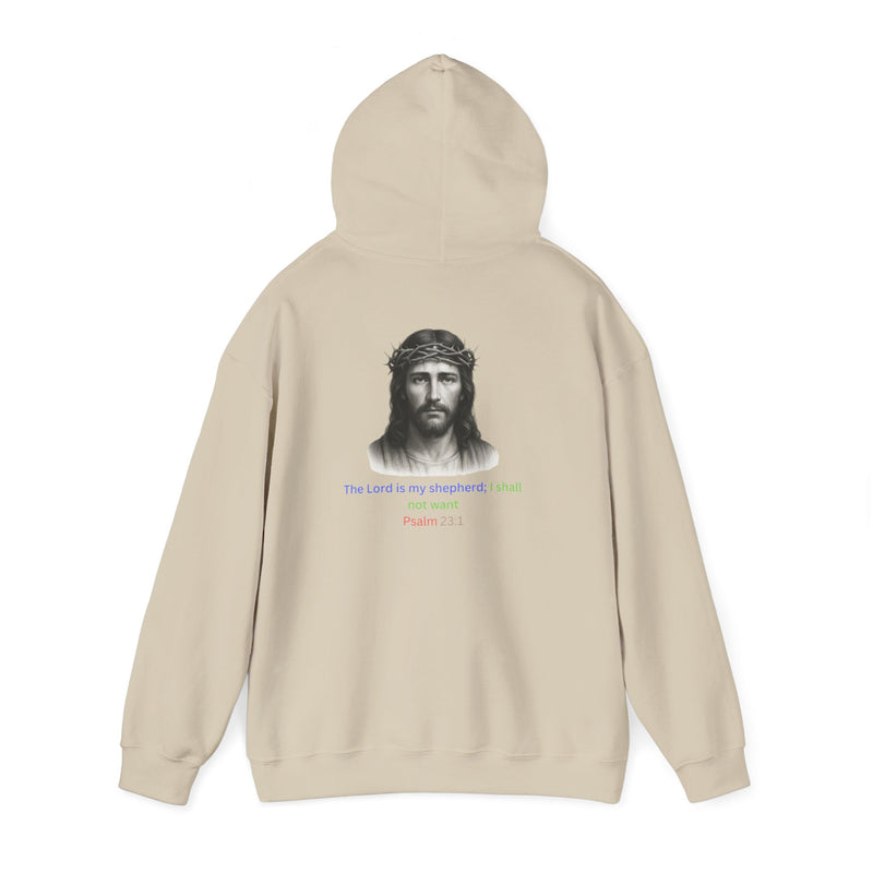 “The Lord Is My Shepherd Sweatshirt – Psalm 23:1 Faith Design”