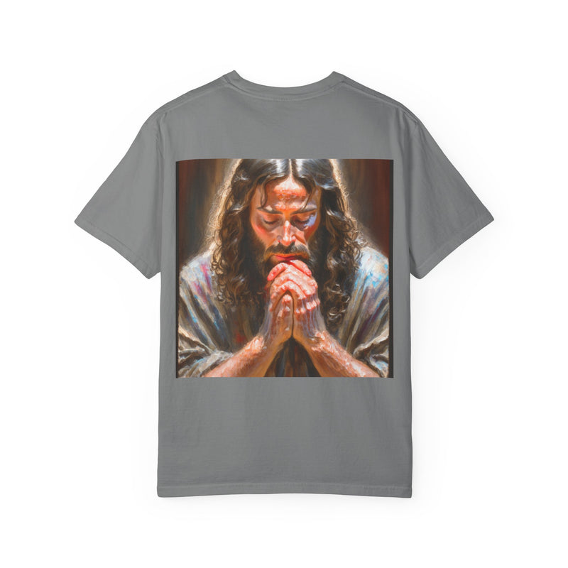 Praying Savior” Faith-Inspired Jesus Graphic Tee