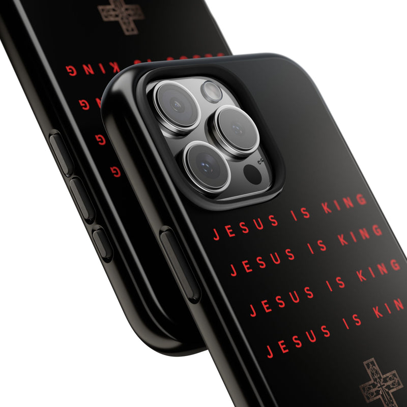 Jesus Is King Phone Case – Christian “Jesus Saves” Protective Cover