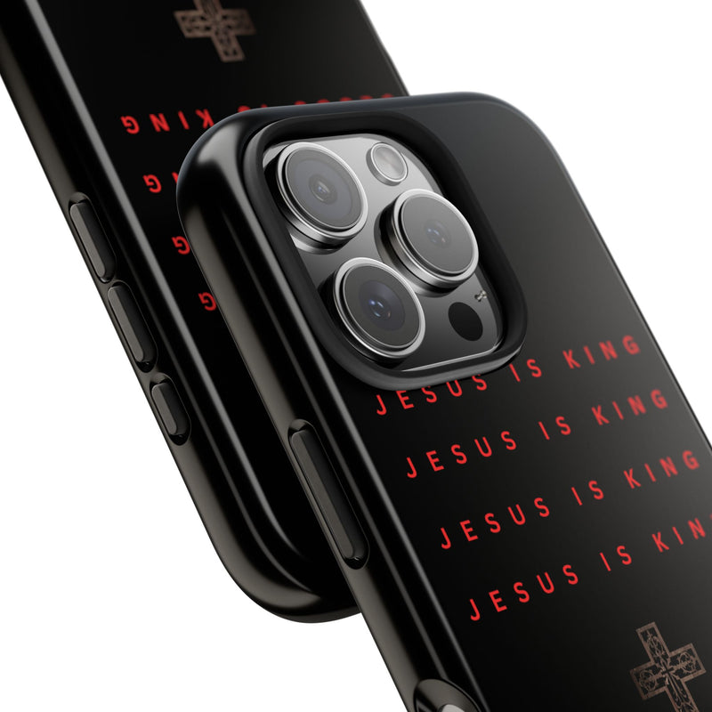 Jesus Is King Phone Case – Christian “Jesus Saves” Protective Cover
