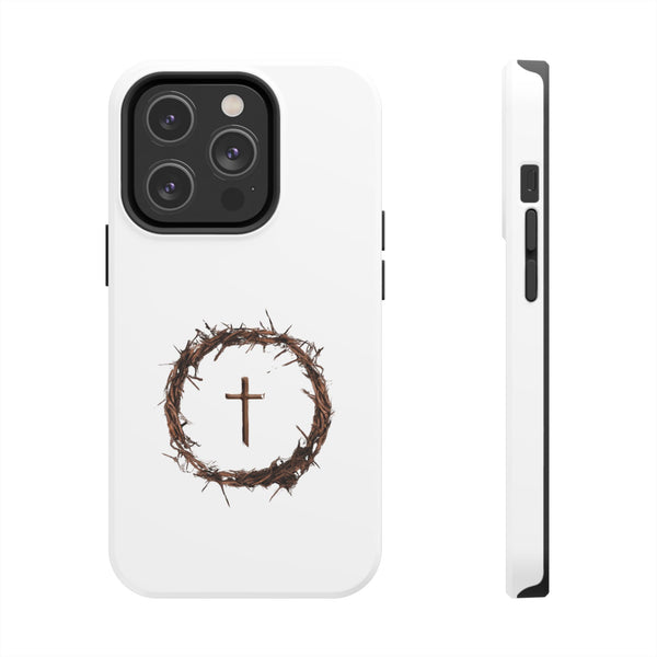 Crown of Thorns Cross Phone Case – Faith and Protection Combined