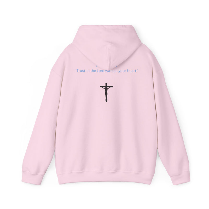 Jesus Is King Hoodie – Christian Faith Pullover with Prayer Artwork
