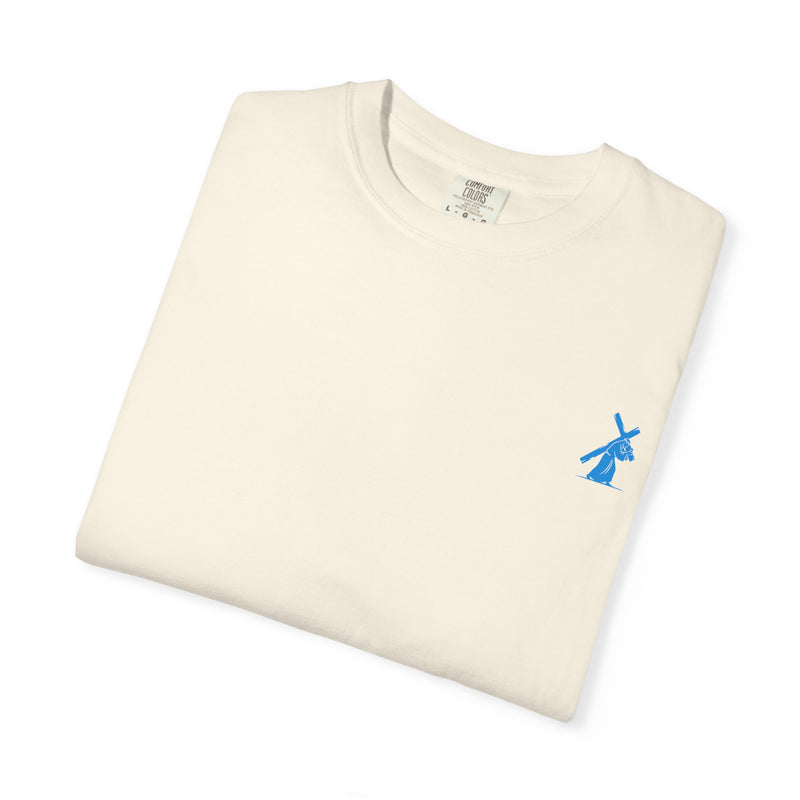 Sunrise Cross T-Shirt – Christian Faith Tee with Jesus Carrying the Cross