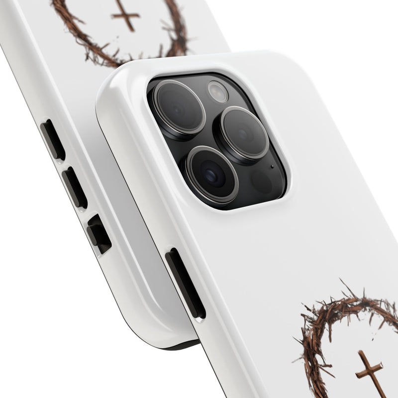 Crown of Thorns Cross Phone Case – Faith and Protection Combined